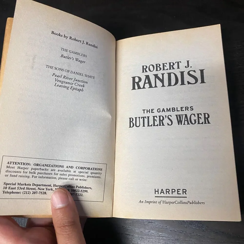Butler's Wager : The Gamblers by Robert J. Randisi (2007, Mass Market)